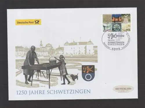 Schmuck-FDC Deutschland exklusiv 2016  -  1250 Jahre Schwetzingen