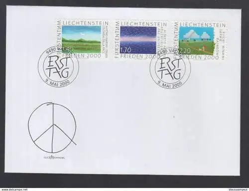  Liechtenstein 2000 FDC - Liechtenstein 2000 FDC - Frieden 2000 / Paix 2000 / Peace 2000 