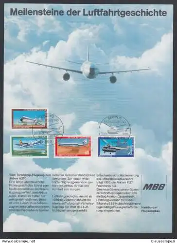 Berlin 1980 MBB Meilensteine der Luftfahrtgeschichte Vom Turboprop zum A300
