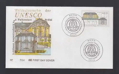 Bund BRD FDC 1997 - Schlösser Augustusburg und Falkenlust UNESCO Kulturerbe