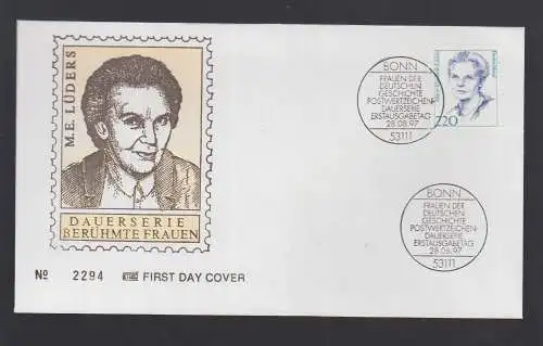 Bund BRD FDC 1997 Marie-Elisabeth Lüders deutsche Politikerin Frauenrechtlerin