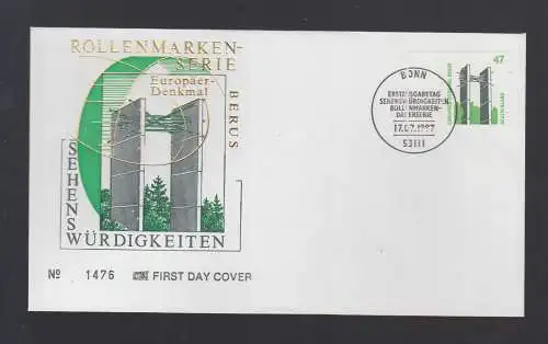Bund BRD FDC 1997 - Europäer Denkmal Berus ( Seitenrad links)