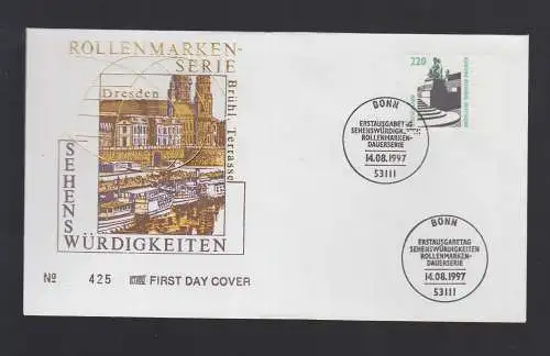 Bund BRD FDC 1997 - Brühl Terrasse Dresden
