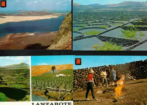 8 Absichtskarten Lanzarote Nationalpark Timanfaya