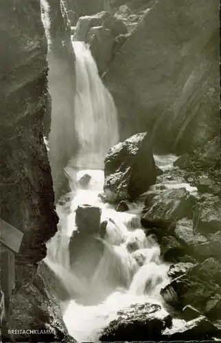S/w Fotokarte Breitachklamm, Kleinformat