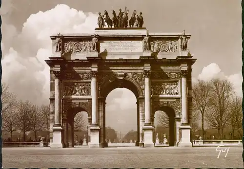 Paris, Triumpfbogen, Echtfotokarte 1940 (?)
