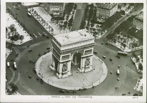 Alte Echtfotokarte Paris, Triumpfbogen 1940 (?)