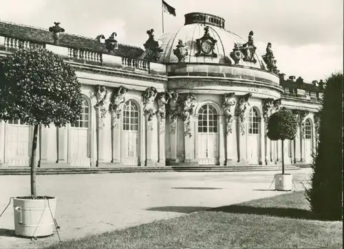 Alte DDR Echtfotokarte Sanssouci