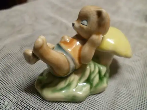 Steiff ??Hummel ?? oder in der Art Goebel Vintage 3 Stück Bären wohl 1960/70 Jahre alle aus meiner Vitrine H : 7 cm L: bis 8 cm