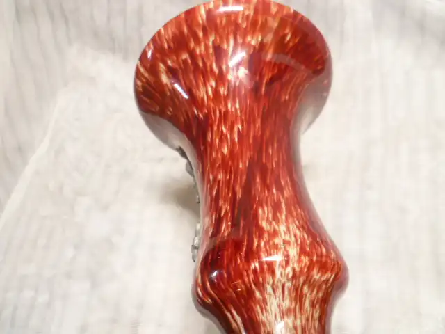 Carlo Moretti Kelchglas mit Zinnmontur Jugendstil 1920 ? aus meiner langjährigen Sammlung . Vitrinenzustand 5