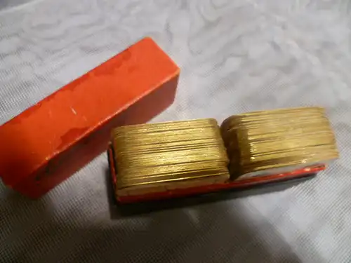 Kartenspiel Patience Mini Karten-Set von Altenburg-Stralsunder -Antik-um 1930 Jahre im Etui Maße: Etui 6 cm x 8,5cm