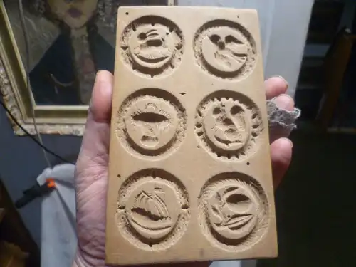 Sprengerlesmodel  Medaillonmodel Mitte -ende  19 mit 6 Motiven  Segelschiff ....