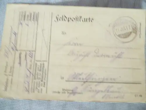 Feldpostkarte   6 Kompanie  2 Batallion Landw. Inf Reg. Nr. 126 = Ulm 126