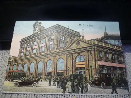 Landsturm Inf. Bat. Stuttgart 3 Kompanie Feldpoststation 403 Gruß aus Lille La Gare gelaufen 5.9.1916