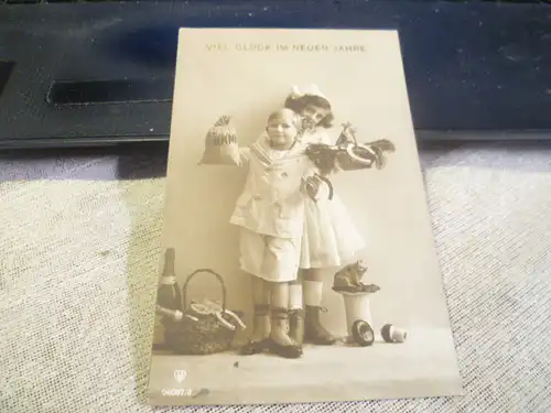 Viel Glück im Neuen Jahr  1915?  gelaufen 