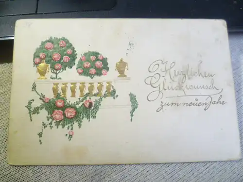 Colorierte Karte ; Parkterrasse Goldauflage  gelaufen um 1900 ab Pfaffenhofen