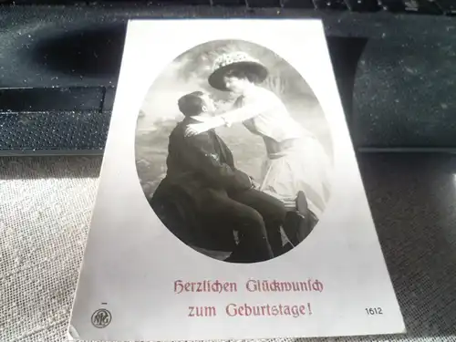 AK ;  Fotokarte der Liebsten z. G..   Ostern gelaufen um 1910