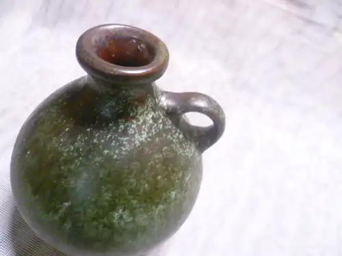 Vase, Krug, 13,3 cm, Lava Glasur 60er J., Ruscha Keramik Nr. 351 Höhe: 13 cm aus der VItrine!!