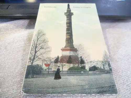 Bruxelles ; col. AK Monument du Congres  Karte  ist nicht gelaufen um 1915