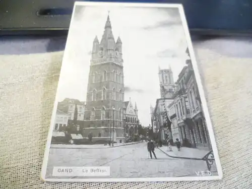 Gand ; .Foto Le Boffroi   gelaufen um Januar 1915  Feldpost eines  Feldwebel ..