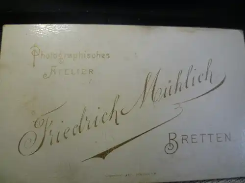 Bretten : Kinderfoto von 2 Brüdern um 191o Atelier F. Mühlich Bretten