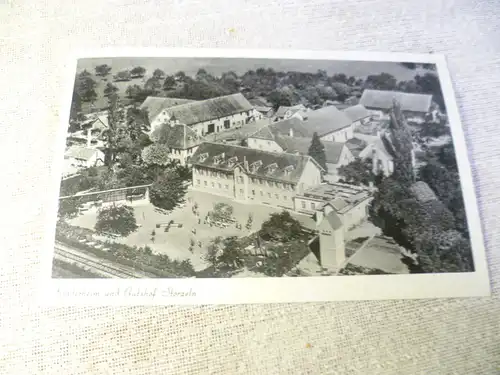 Stuttgart Gutshof Storzeln Luftaufnahme   Sonderstempel Kindererholungsheim der Stadt St. Storzeln am Hohentwiel AK: Karte gelaufen um 1950