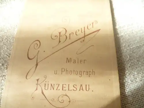 Künselsau  Atelier  Fotografie G. Breyer, Künzelsau, Portrait  Edle Dame der Gesellschaft  um 1890 