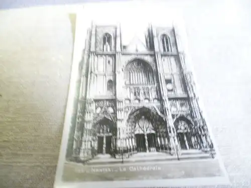 Nantes: LA Cathedrale  Karte  ist gelaufen 1943
