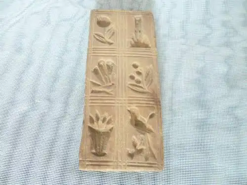 Springerle Modell Printen Ende 1900 Granatapfel Burg ... Birnbaum besonders fein ausgeschnitzt 15,5 cm6, 5 cm Provenienz Bäckerei in Bretten