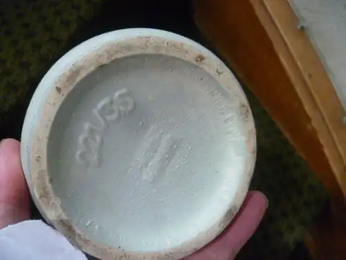 Jasbavase handle vase slim high shape beak spout Formnr.221-35 Pottra retro vintage geometric decor from the 1950s In the Art Picasso