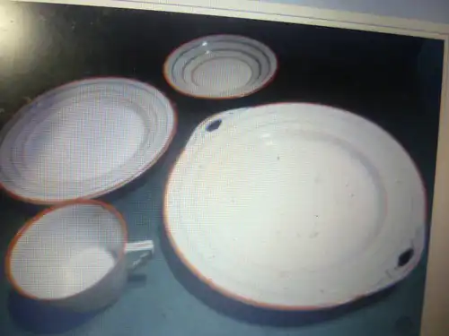 Art Deco = Vintage place setting and offering bowl Waldersdorf, cup, saucer, plate and serving bowl very good condition