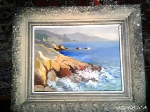 Lucien Victor Felix Delpy "Coast of Antibes" France 1898 Paris-1967 Lorient um 1930-50 gemalt