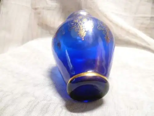 Murano silver solder painting 1 vases around 1900 Blue