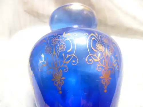 Murano silver solder painting 1 vases around 1900 Blue