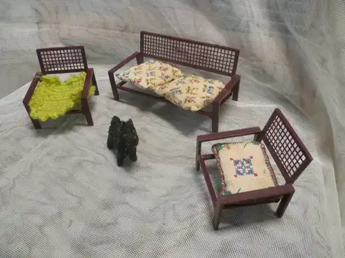 Pop Art Barbie Wohnzimmer  Konvolut aus den 1960 er Jahren alles auf dem Foto gehört ihnen!