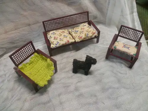 Pop Art Barbie Wohnzimmer  Konvolut aus den 1960 er Jahren alles auf dem Foto gehört ihnen!