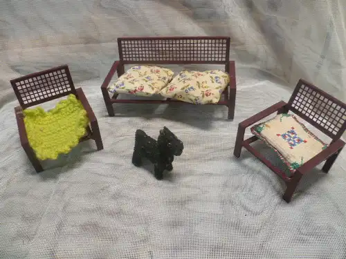 Pop Art Barbie Wohnzimmer  Konvolut aus den 1960 er Jahren alles auf dem Foto gehört ihnen!