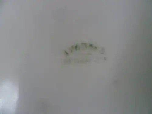 Limoges Porzellan Schmuck Deckeldose mit Blütendekor Jugendstil oder Art Deko Maße: 14cm X 14 cm