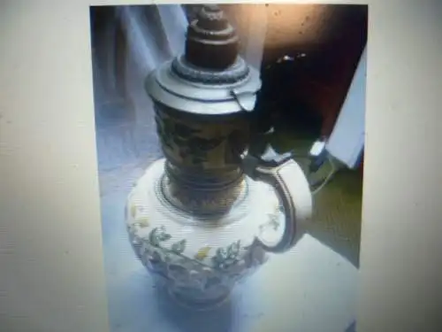 Merkelbach Reinhold  , großer Weinkrug mit Auflagendekor " Hopfen und Malz Gott erhalts" Umlaufendes Reliefdekor mit Hopfen