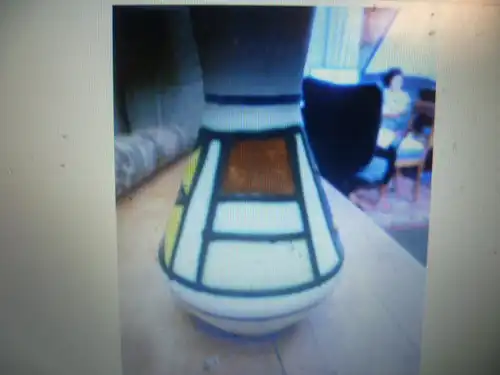 Heinz Siery Designer Föhr Keramik Vase aus 1960 Nr,; 334/15 Höhe 15,5o cm Etikett vorhanden Vitrinenzustand