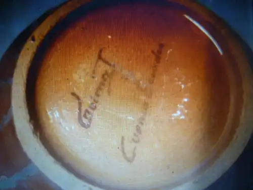 Fratelli Fancuillacci   Ecuardor der Stadt Cuencia hier eine Ballonvase Designerstück! Boden signiert mit Cuenca Ecuardor Goima