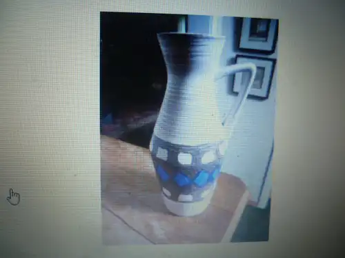 Eduard Bay Keramik Ramsbach /Westerwald Vase Formnr 271-25 aus den 1960 Jahren