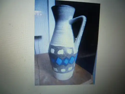 Eduard Bay Keramik Ramsbach /Westerwald Vase Formnr 271-25 aus den 1960 Jahren