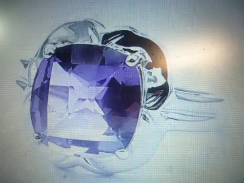 Amethyst besetzter Ring Vintage in 925 Sterling Silber in den 1990 Jahren von einem Juwelier angekauft !