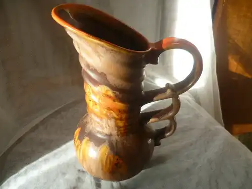 Bay Keramik Schenkkanne ? 286 II sehr seltene Form siehe Henkel Vase in Form einer Schenkkanne, seltene Grifform