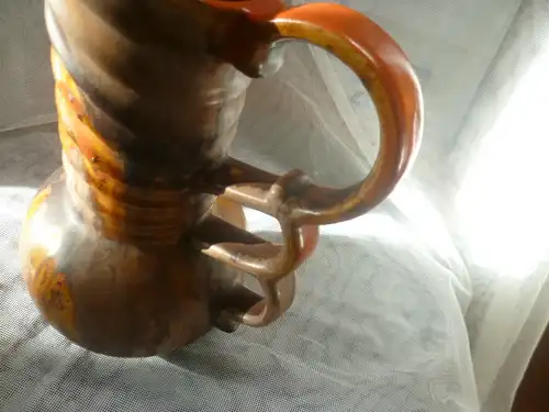 Bay Keramik Schenkkanne ? 286 II sehr seltene Form siehe Henkel Vase in Form einer Schenkkanne, seltene Grifform