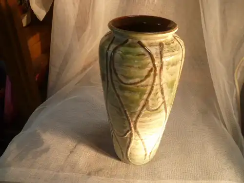 heinz Siery Designer Vase Vintage wohl eine Scheurich Vase 125.25 ?? aus den 1950 Jahren seltenes Dekor Maße; 25 cm
