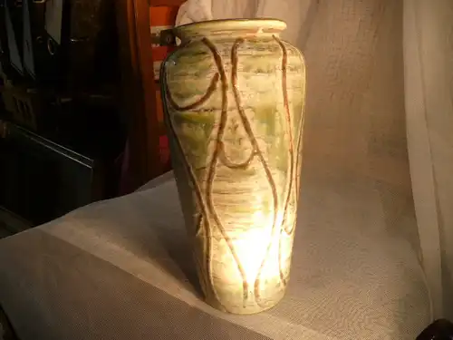 heinz Siery Designer Vase Vintage wohl eine Scheurich Vase 125.25 ?? aus den 1950 Jahren seltenes Dekor Maße; 25 cm