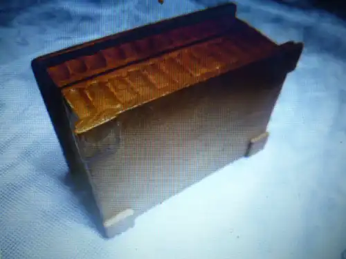 SUDERODE kleine Schatulle geschnitzt ART DEKO Art Deko 1900 -1930 Länge 87mm.X 58mm x 45 mm