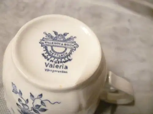 Villeroy& Boch  Valeria Konvolut :  Tasse mit 2 Untertellern Vintage